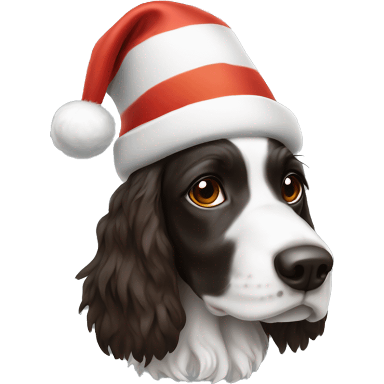 Tri color springer santa hat emoji