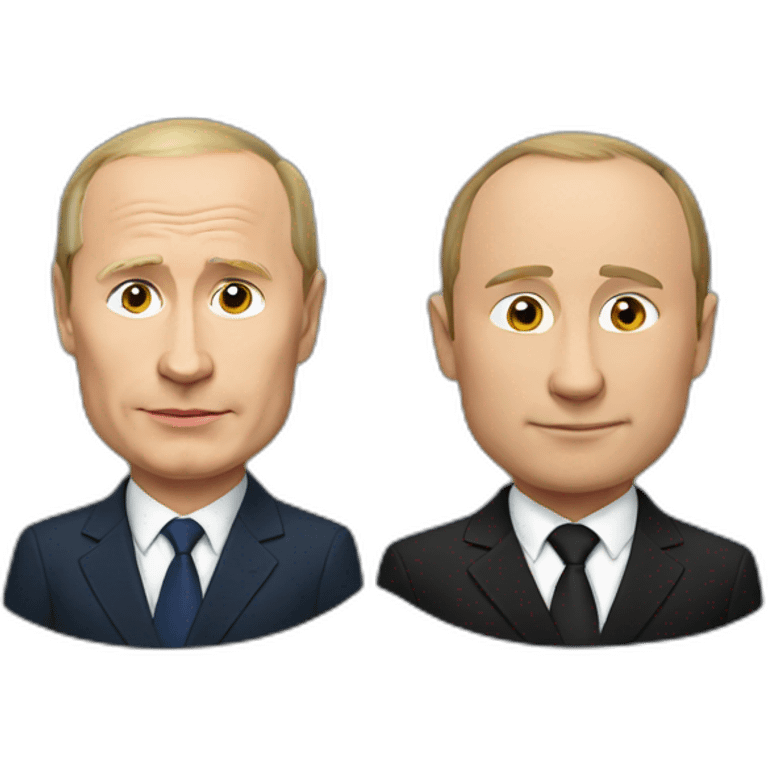 Putin and apple emoji