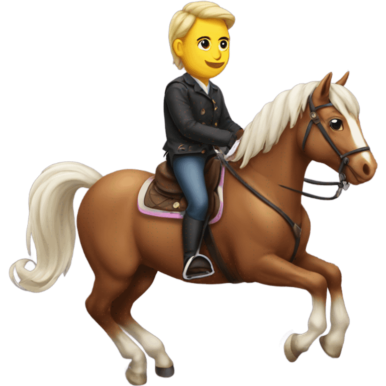 Horse riding a unicord emoji