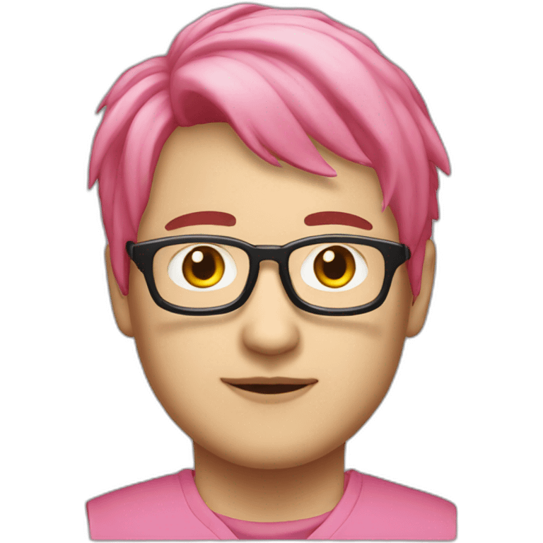 pinkhair-fat-japanese-man-redspectacle emoji