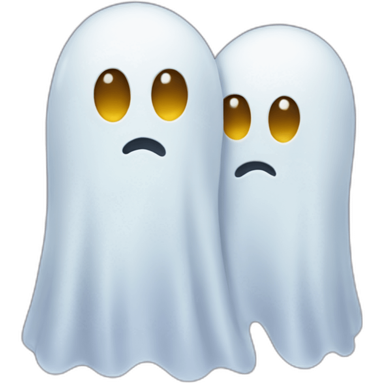 two ghosts hugs emoji