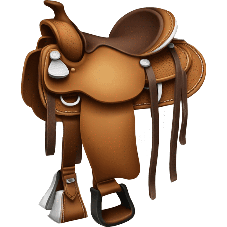 Brown western saddle  emoji