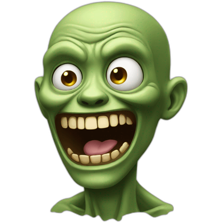 laughing zombie emoji