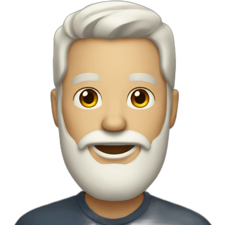 Man with light beard emoji