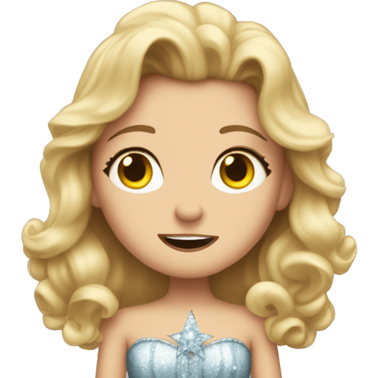 Glinda from Wicked movie crying  emoji