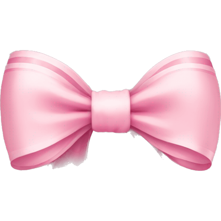 light pink ribbon bow emoji