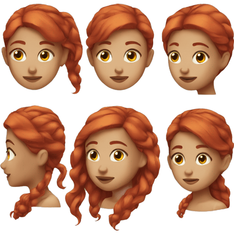 Girl red hair emoji