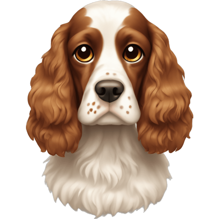 Cocka spaniel with brown and small ginger patches emoji