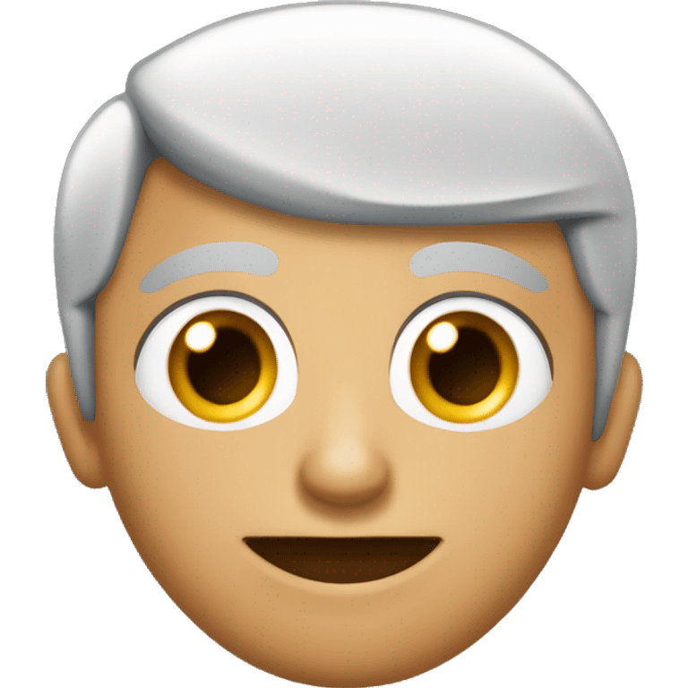 una persona con forma de marciano sorprendida con cuernos morados una sonrisa pelusnante y con ojos verdes emoji