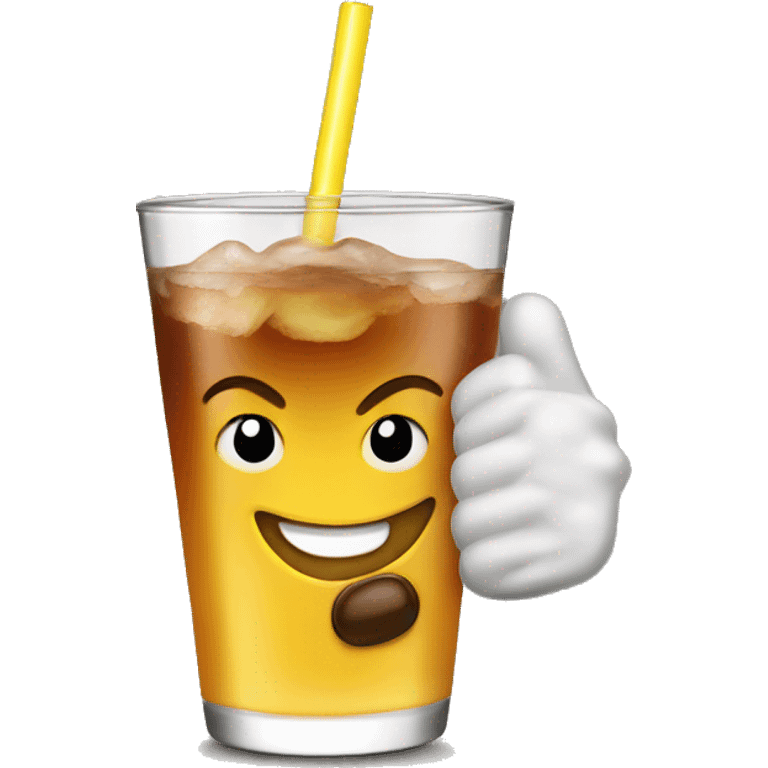 Make a thumbs up drink emoji emoji