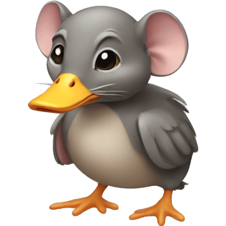 rat mixed with a duck emoji