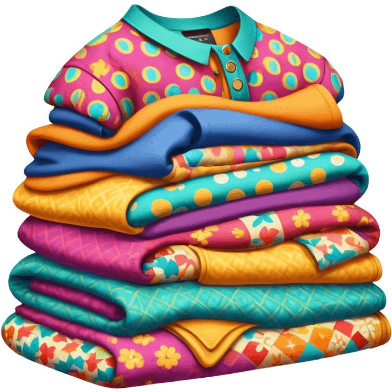 pile of retro clothes emoji