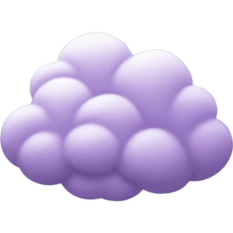 Lilac cloud emoji