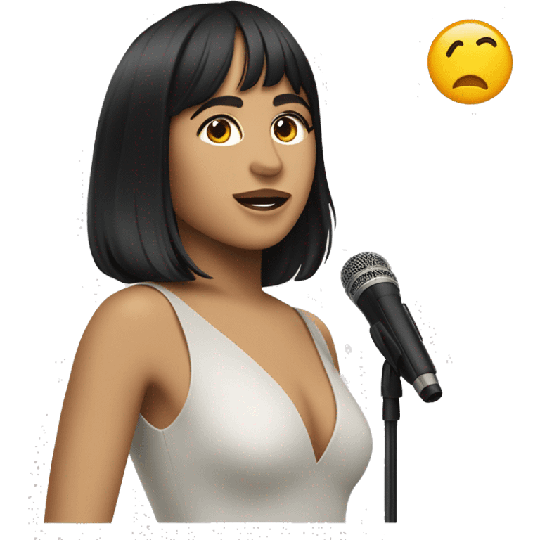 La cantante española Aitana Ocaña  emoji