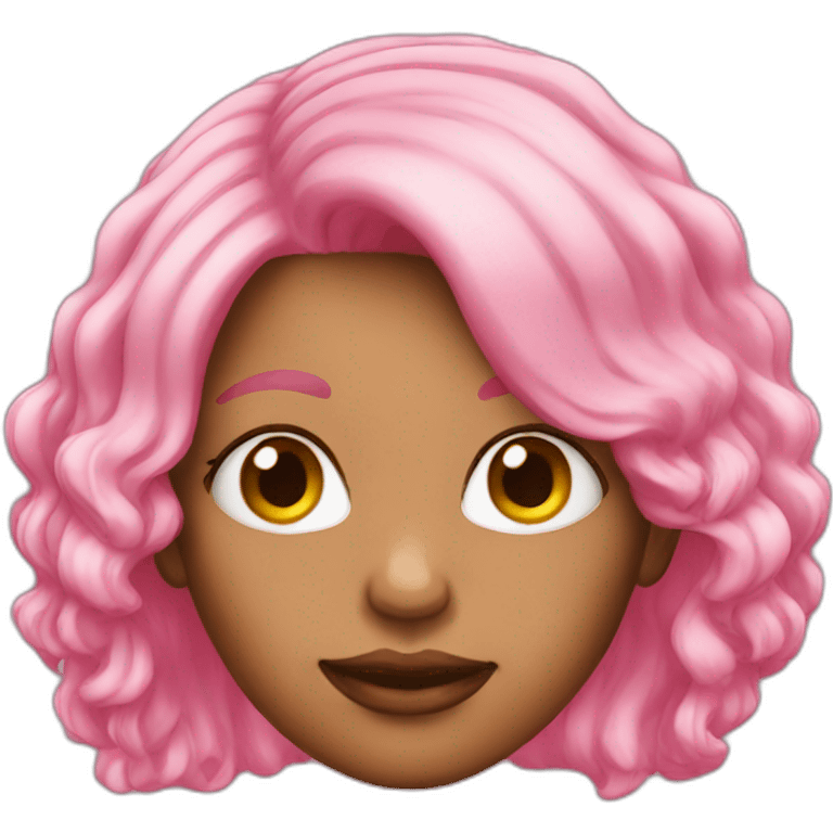 woman pink hair emoji