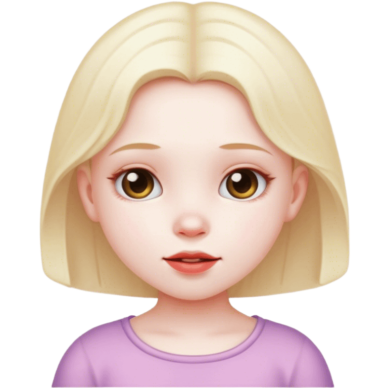 Really ugly little girl emoji