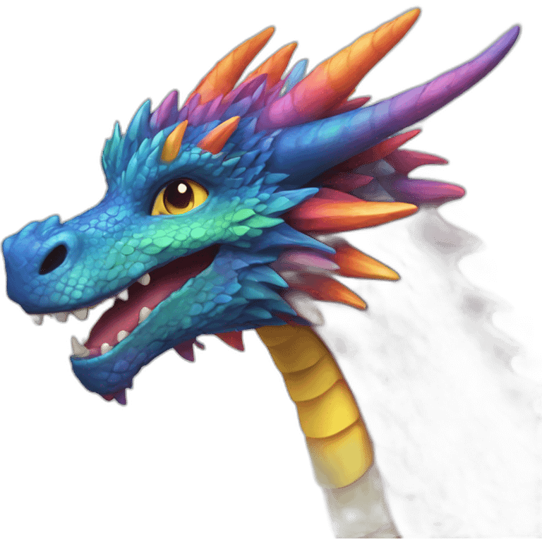 Rainbow Dragon emoji