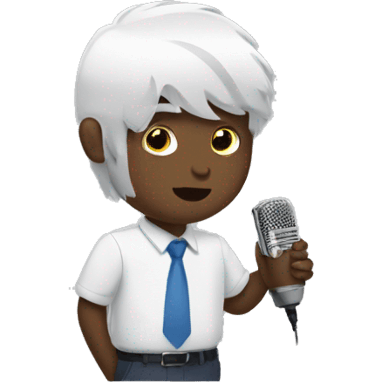 Voice recorder boy emoji emoji