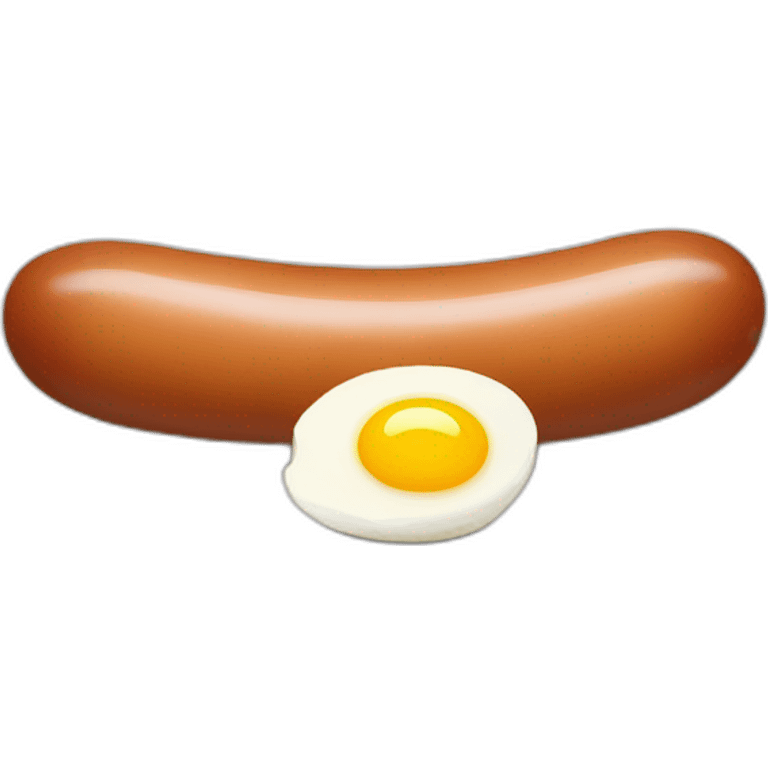 Sausage and eggs Raw emoji