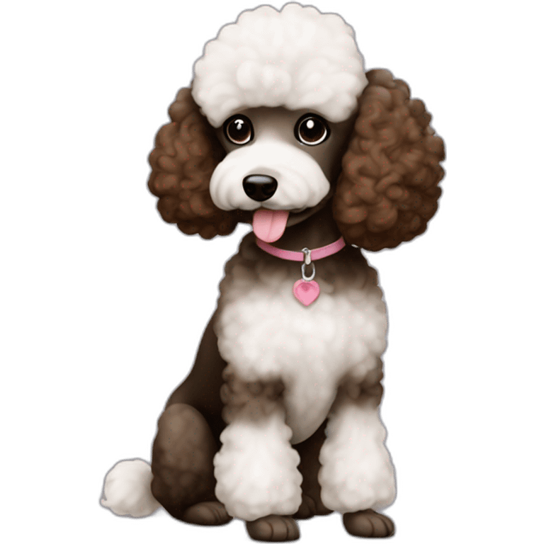 poodle black brown emoji