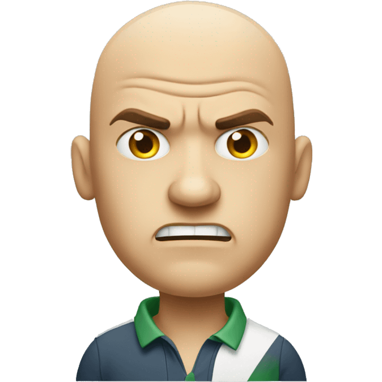 bald angry golfer emoji