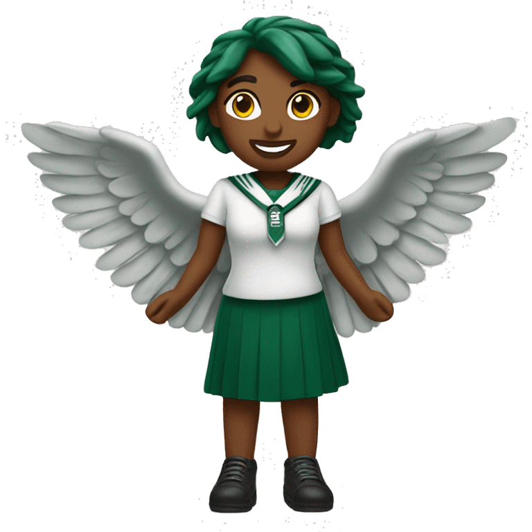 Girl Wingstop emoji holding wings emoji