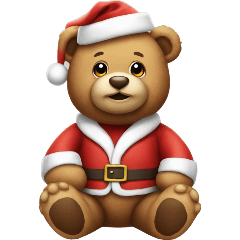 Teddy bear santa  emoji