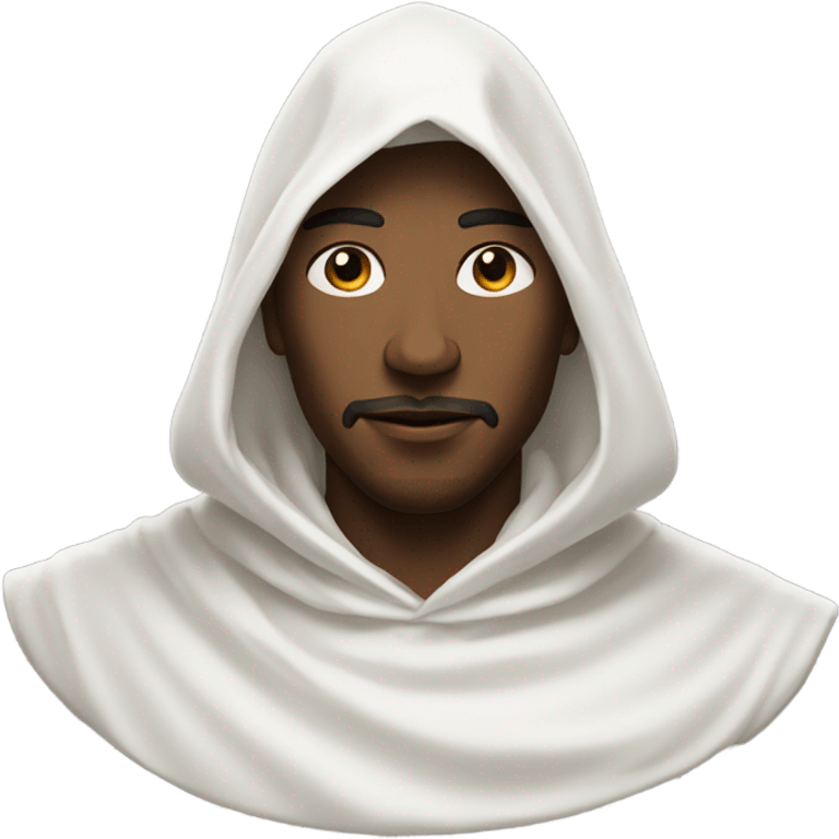 Man with a pointed white cloth  emoji