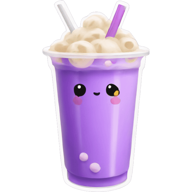 Boba tea lila emoji