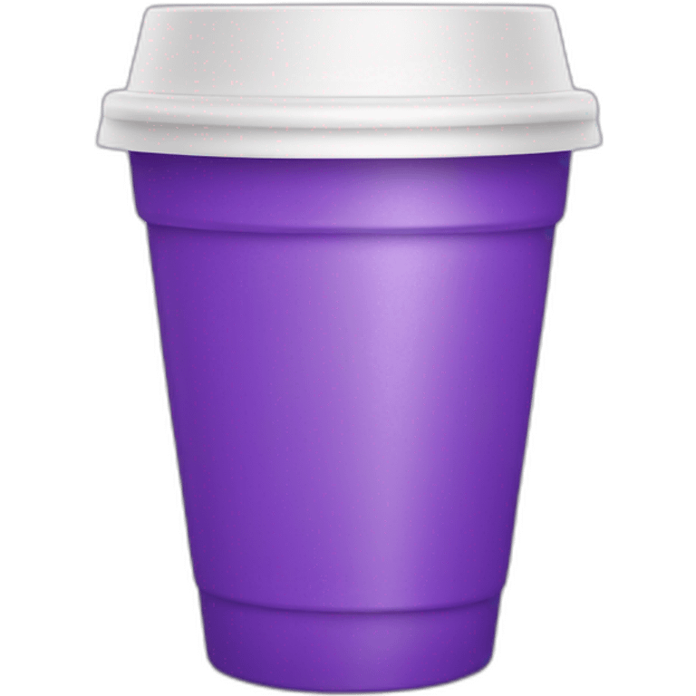 purple drink in a plastic white cup emoji