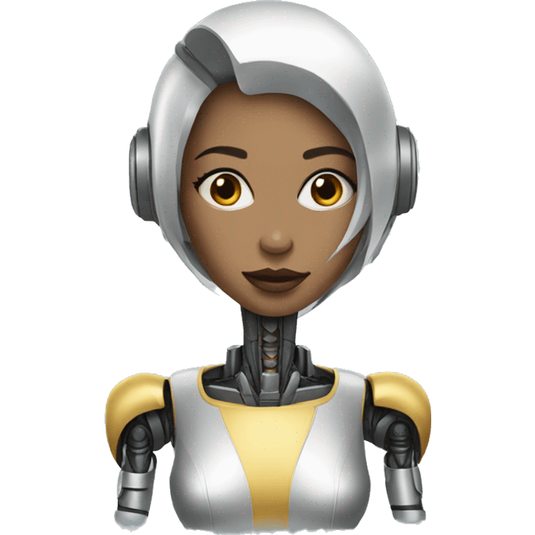 robot woman runway emoji