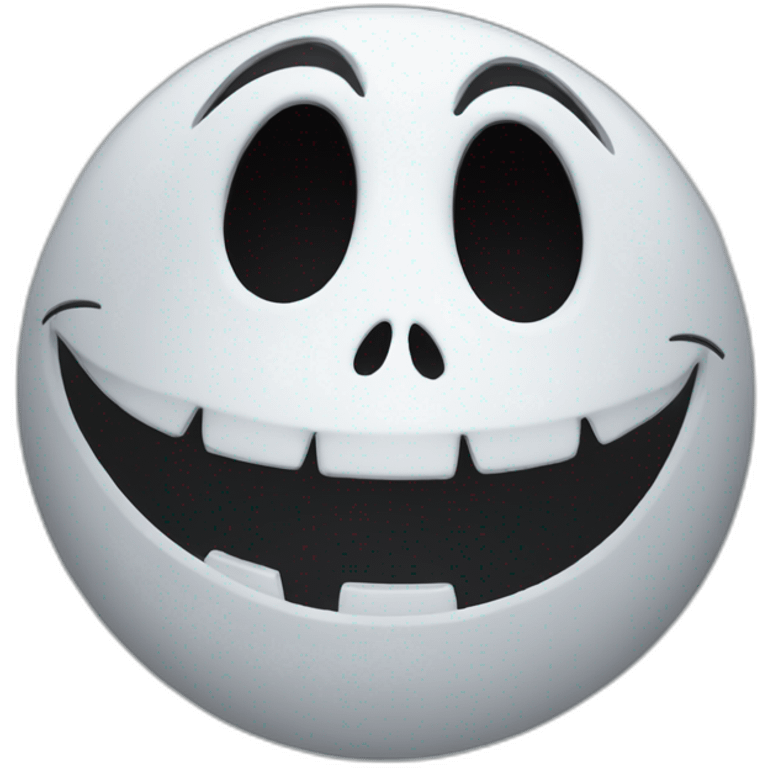 Jack Skellington face sorprise emoji