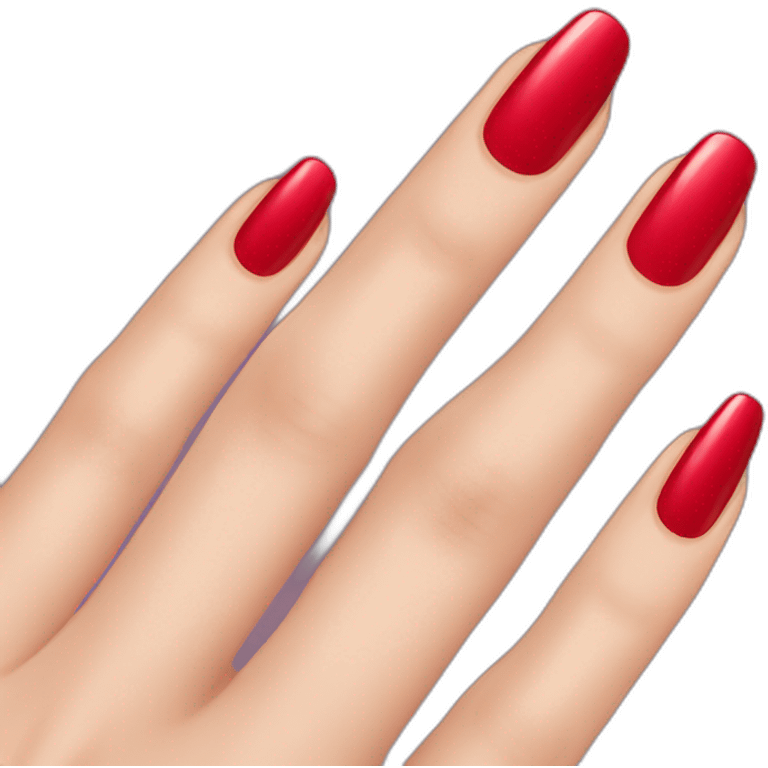 red nail polish emoji