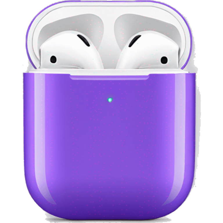 Purple airpods emoji