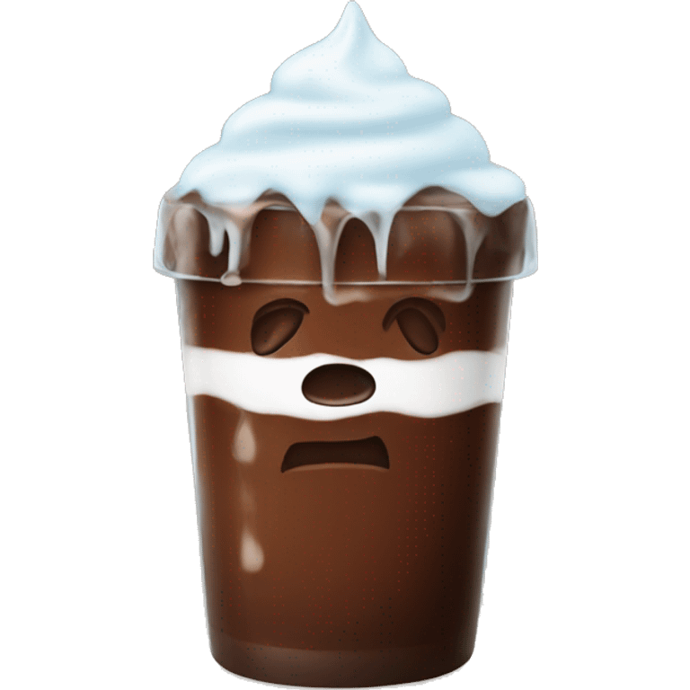 Iced chocolate emoji