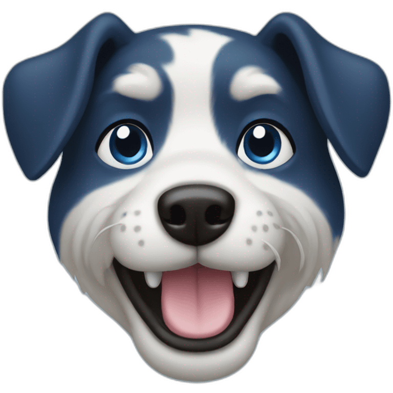 Dog blue emoji