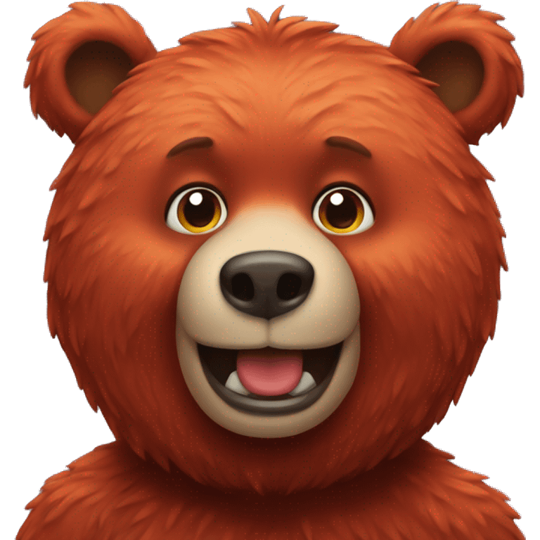 red bear emoji