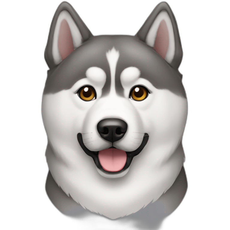 Akita inu grey emoji