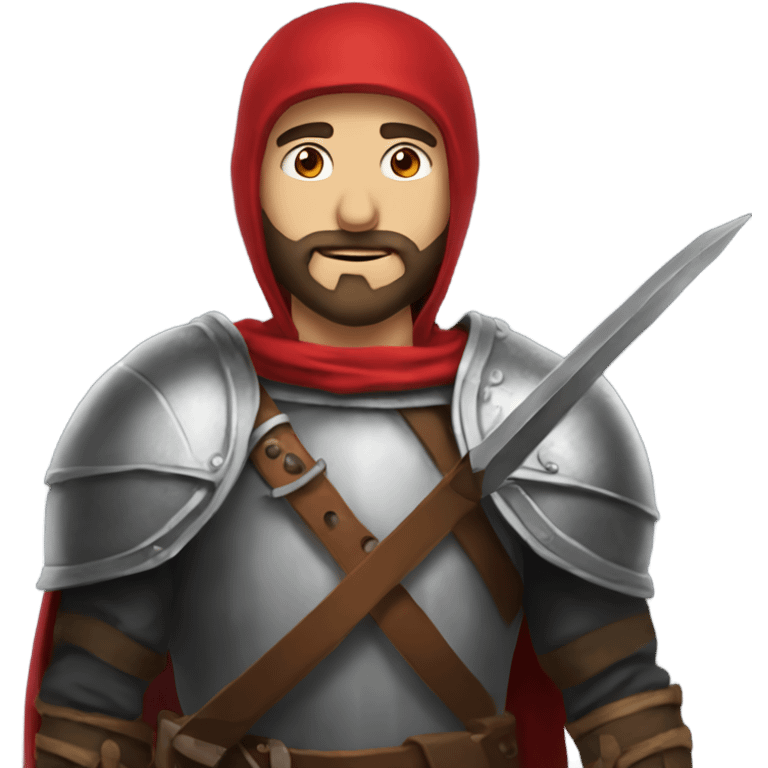 make an emoji like this 🧙🏻‍♂ but instead the guy without a beard and also wearing "Crusaders" clothing and a helmet plus with a sword and shield

 emoji