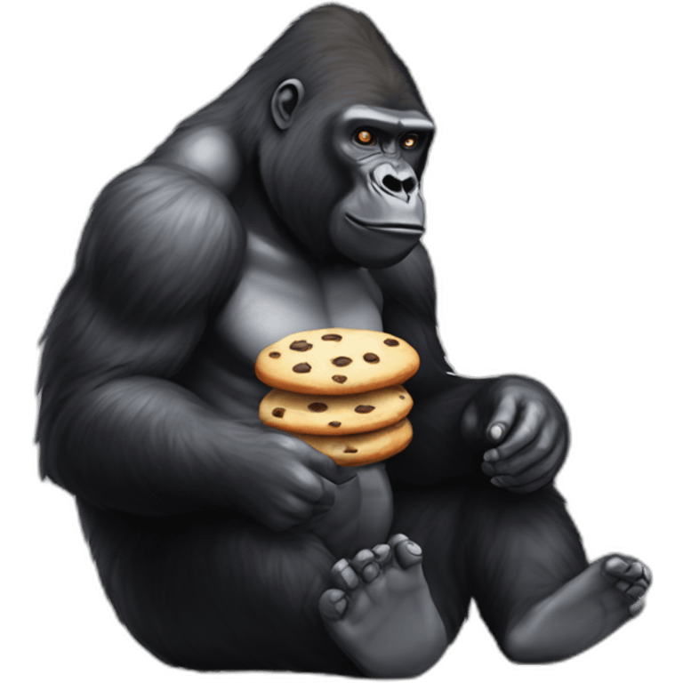 Gorilla tag gorilla with coockies emoji