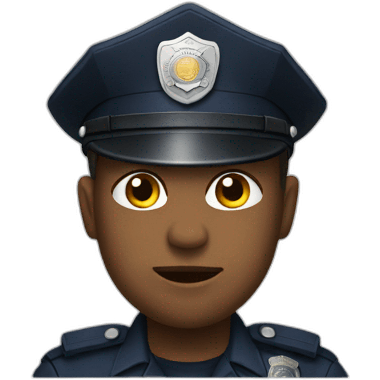 Police officer dirty hands emoji