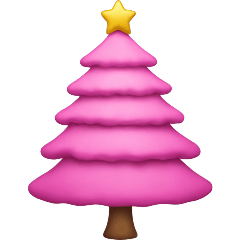 pink christmas tree emoji