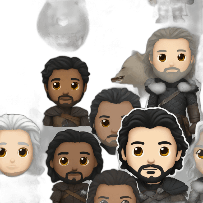 jon snow game of thrones emoji