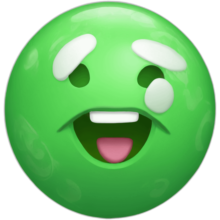 ball toy green emoji