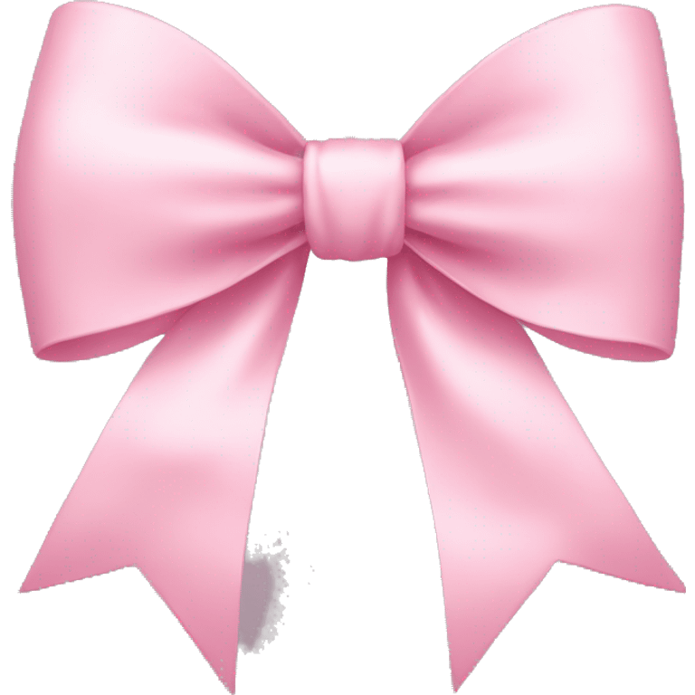 Pastel pink bow emoji