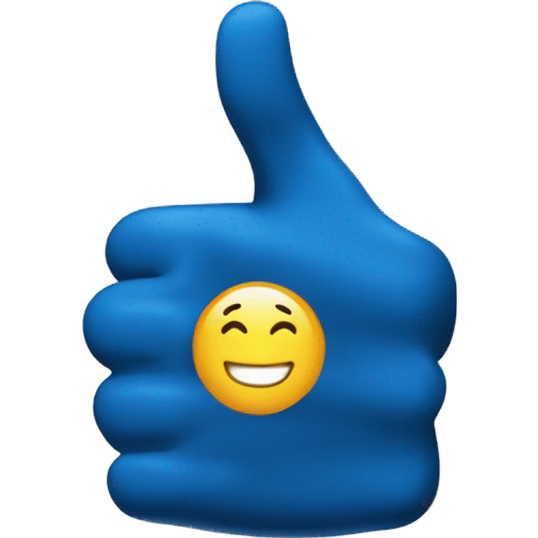 thumbs up blue emoji