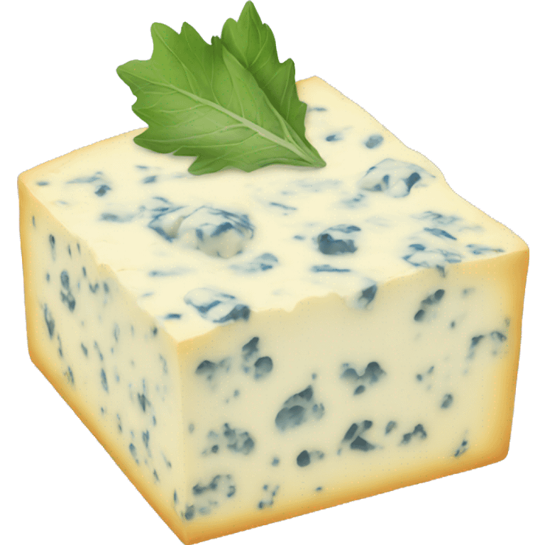 blue cheese with hidden face emoji