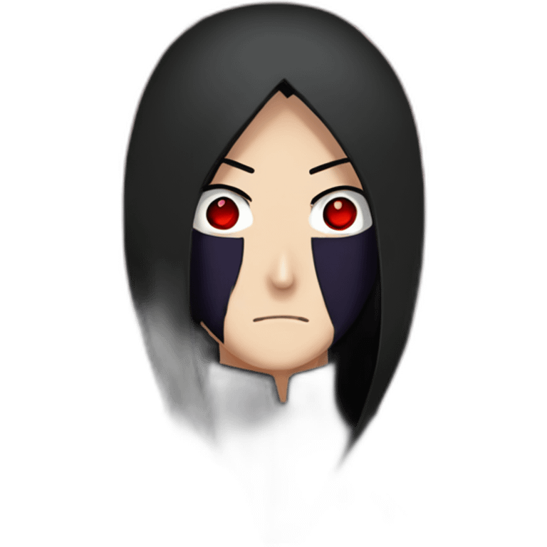 Itachi Uchiha using sharingan emoji