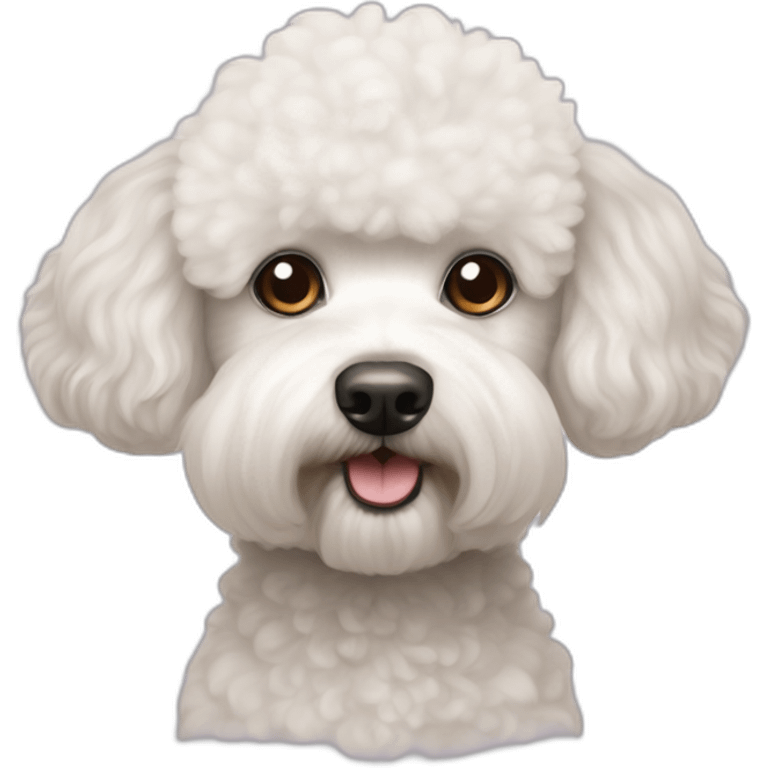 Poodle and Bichon Frise mix emoji