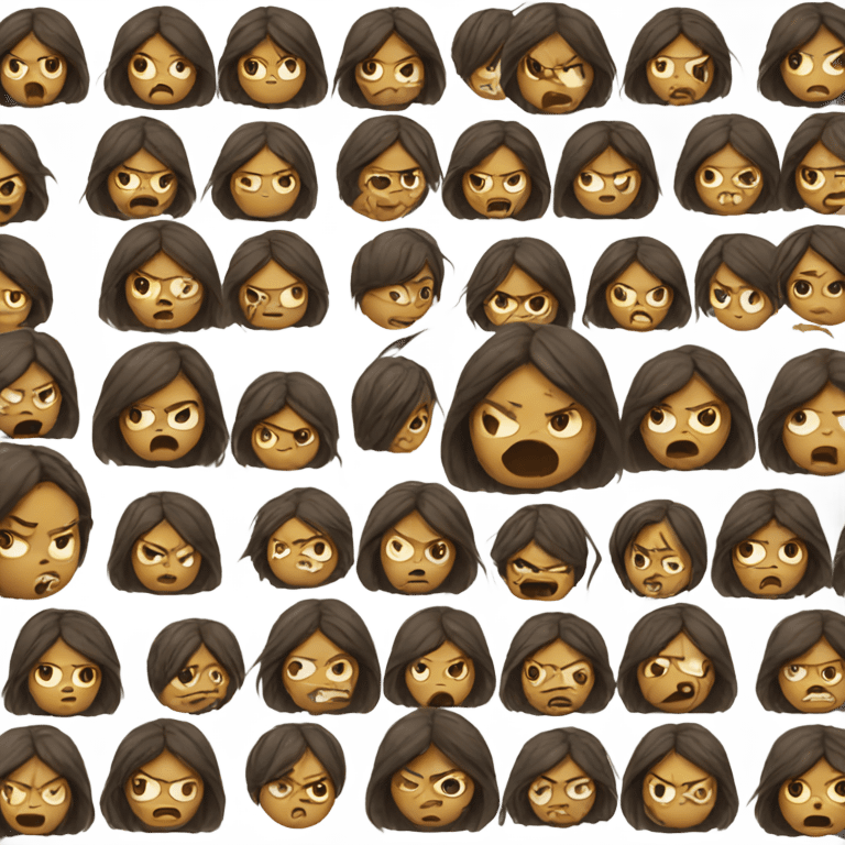 Angry girl emoji